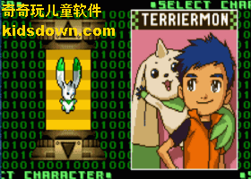 GBA模拟器游戏数码宝贝战斗精神  Digimon Battle Spirit的人物选择界面