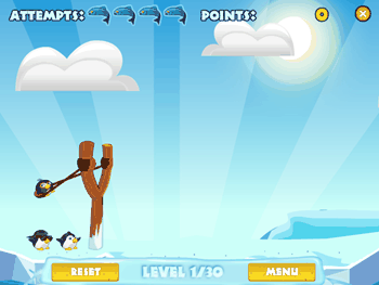 Pengu Wars��ŭ�������Ϸ�ĵ�һ�ؽ���